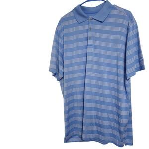 Nike Golf Tour Performance Dri-Fit Polo Shirt Mens - X Large Blue white
